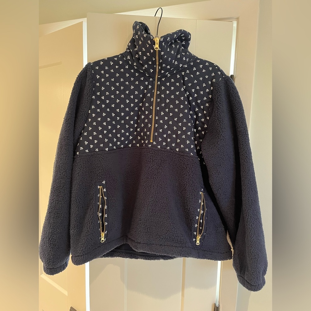 JCrew Womens zip up fleece size L